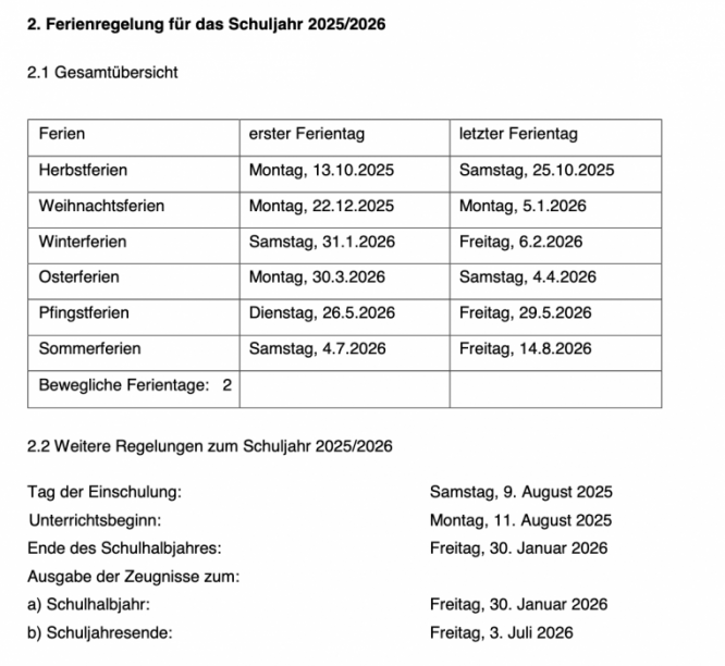  Ferien 2026/27 Motiv 